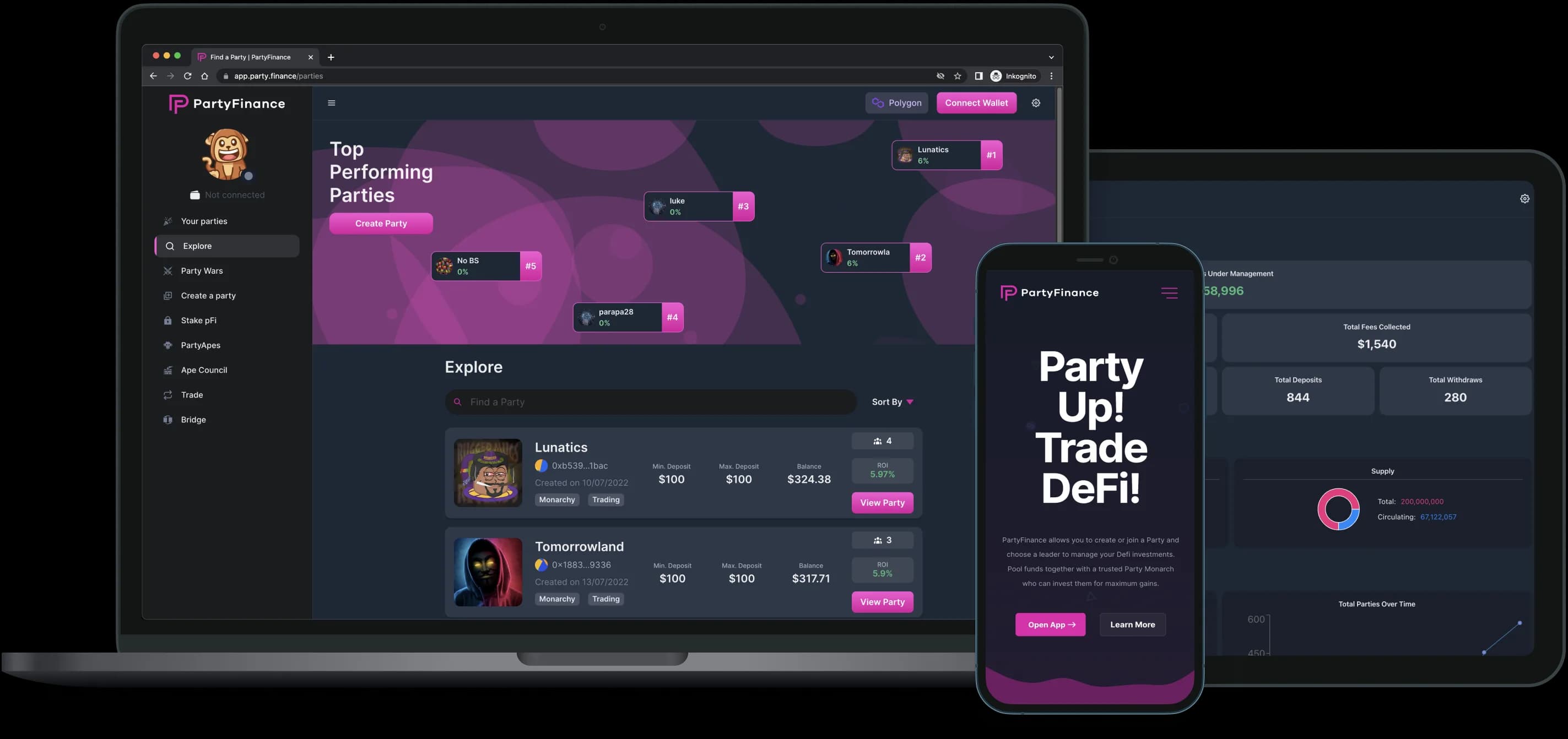 PartyFinance preview